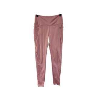 Danskin Womens High-Waisted Pink Leggings Stretchy Athletic Wear Size S